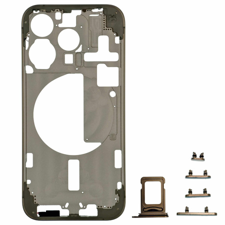 do iPhone 15 Pro korpus ramka obudowa środkowa przyciski naturalny