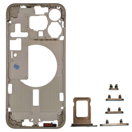 do iPhone 15 Pro Max korpus ramka obudowa środkowa przyciski biały