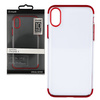 Etui clear case MUVIT do iPhone X czerwony