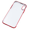 Etui clear case MUVIT do iPhone X czerwony