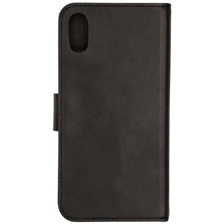 Etui Folio Case do iPhone X czarne eko skóra