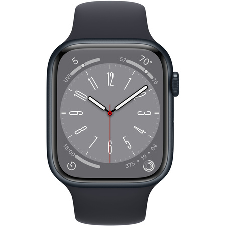 Apple Watch 8 45mm Czarny GPS
