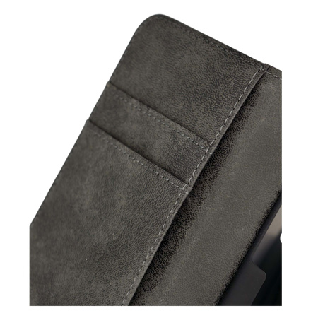 Etui Folio Case do iPhone X czarne eko skóra