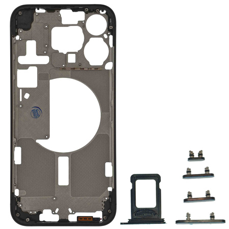 do iPhone 15 Pro Max korpus ramka obudowa środkowa przyciski czarny