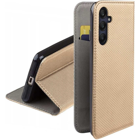 Etui Samsung Galaxy A25 5G (global) złoty klapka