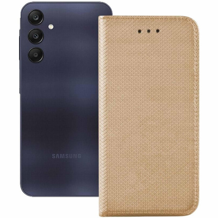Etui Samsung Galaxy A25 5G (global) złoty klapka