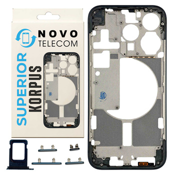 do iPhone 15 Pro korpus ramka obudowa środkowa przyciski czarny