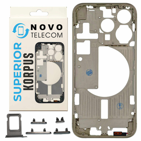 do iPhone 15 Pro korpus ramka obudowa środkowa przyciski biały