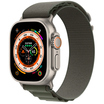 Apple Watch Ultra 49mm Titanium Green Alpine Loop M