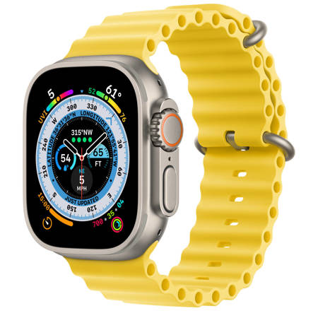 Apple Watch Ultra 49mm Titanium Yellow Ocean Band